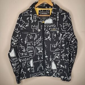 Reason NYC x Jean-Michel Basquiat Overshirt — Black, Size S | Streetwear